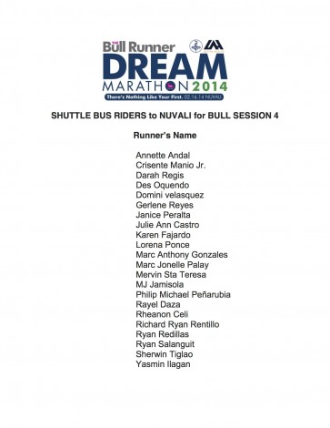 Bull Session 4 Shuttle Riders
